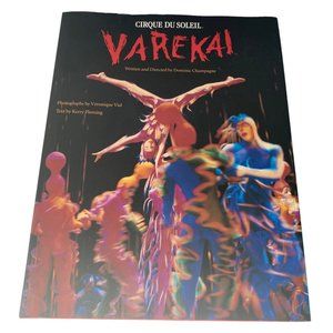 Varekai Cirque Du Soleil illustrated hardcover +DJ by Veronique Vial 2003‎